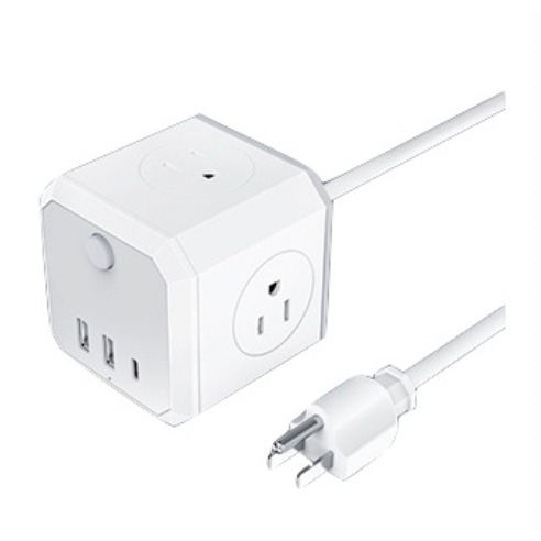 🔥新北出貨🔥轉向插座 魔方插頭 擴充延長線插頭 手機電腦線 TypeC極速快充+ 2USB插座+4電源電線插座-規格圖9