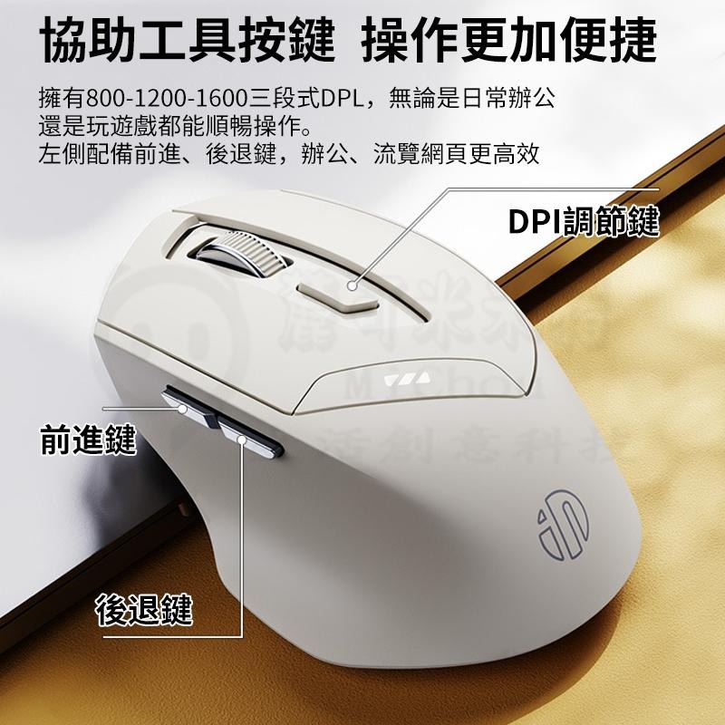 🎉新北出貨🎉英菲克 DR06 藍牙滑鼠 充電滑鼠 無線靜音滑鼠 type-c充電滑鼠 DPI 光學 人體工學滑鼠-細節圖2