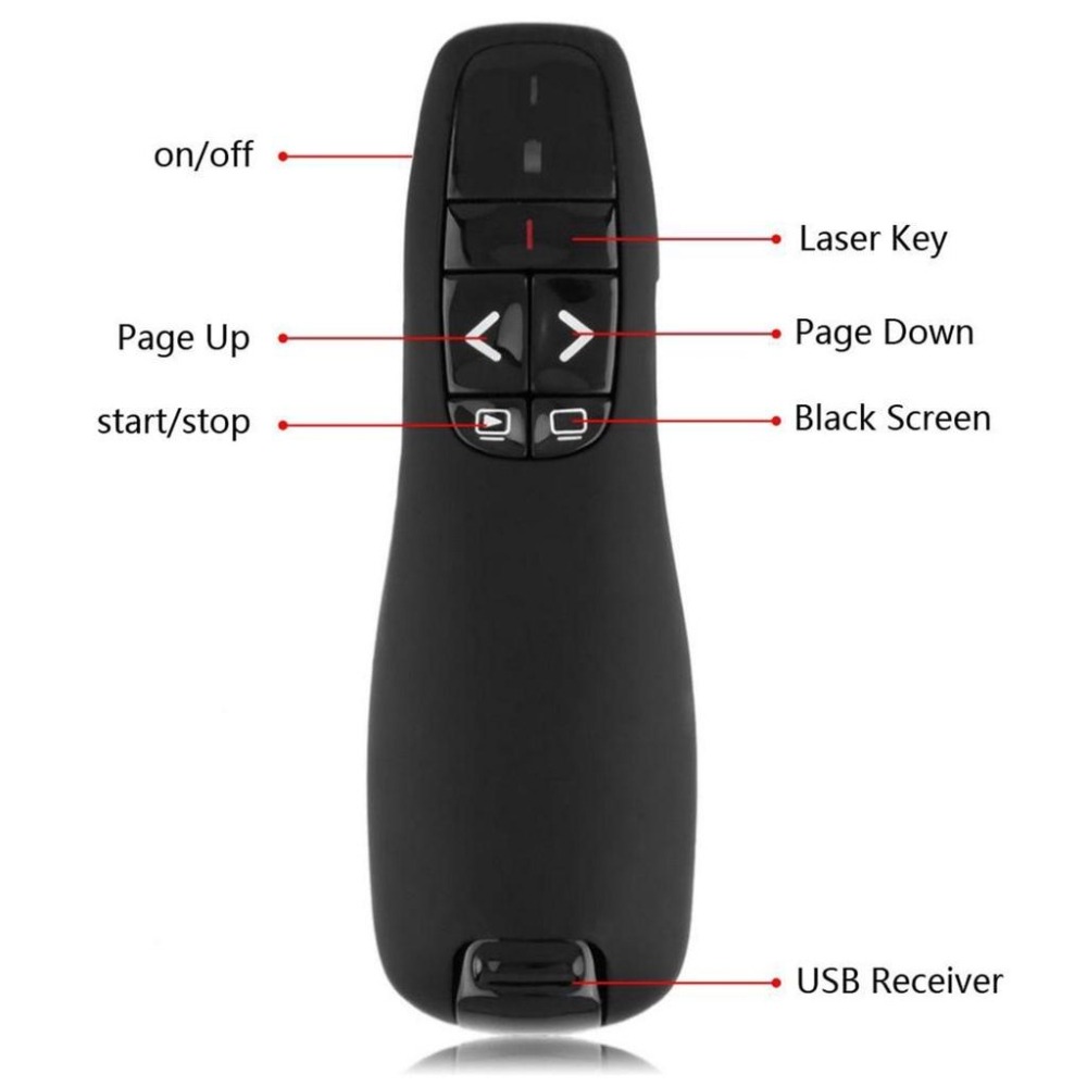 可開發票【新北出貨】 R400 /R800 無線簡報器 紅光雷射 簡報器 簡報筆 翻頁筆 類似羅技-細節圖3