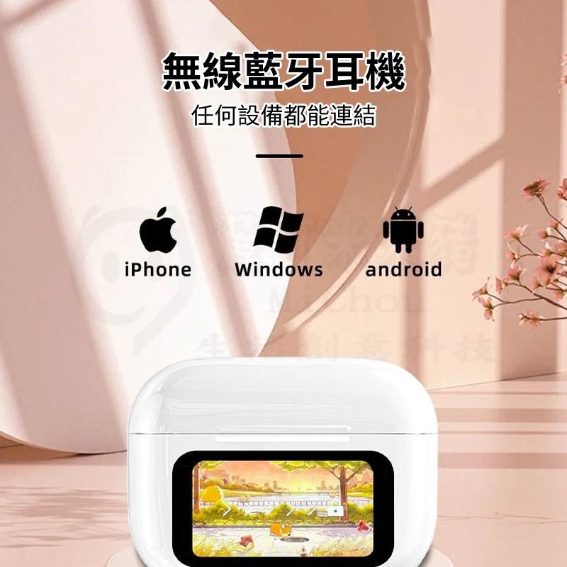 🎉新北出貨🎉A9pro 五代彩屏藍芽耳機 ANC降噪耳機 語言切換 智慧觸屏耳機 屏幕耳機 入耳式 無線耳機 藍牙-細節圖7