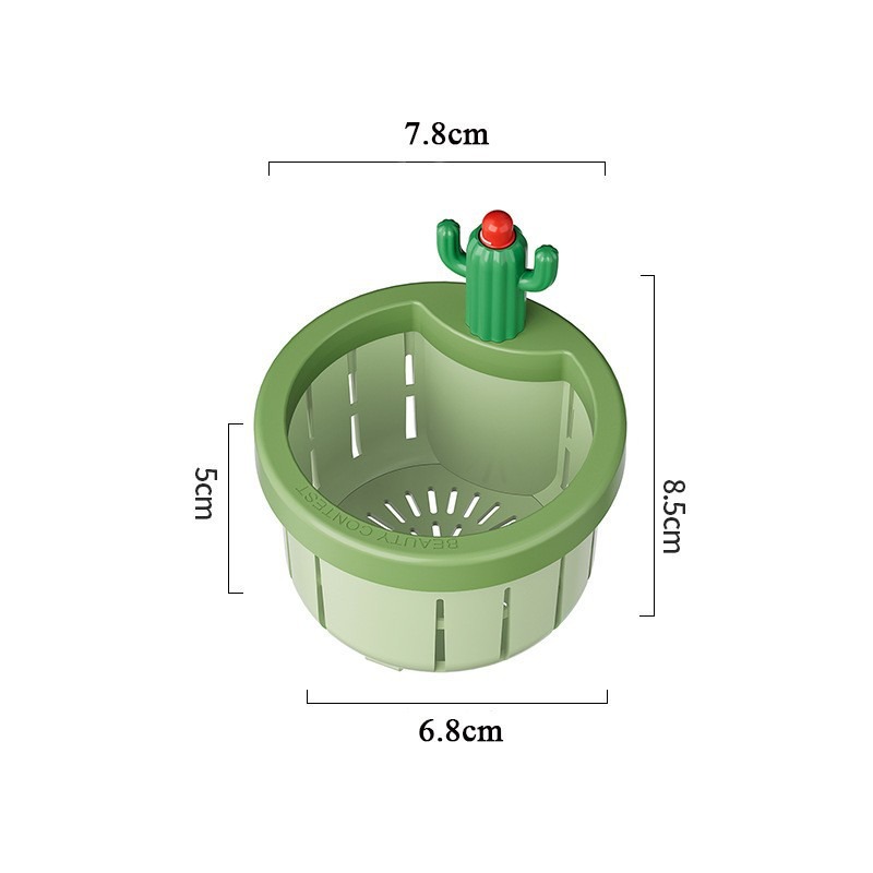 🎉新北出貨🎉仙人掌水槽過濾網 垃圾過濾瀝水籃 水槽濾網 過濾網 水槽過濾網 排水孔濾網 菜渣過濾網 流理臺濾網-規格圖9