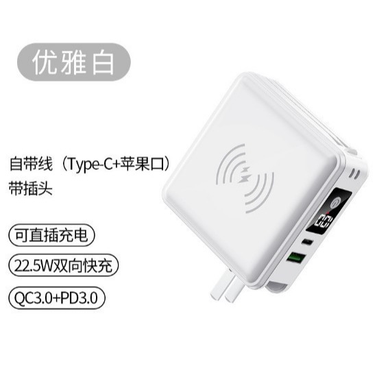 BSMI認證🎉標示WH🎉全方位萬能充 多功能六合一 五合一 15000mah行動電源 電萬能充 插頭行充 自帶快充線-規格圖9