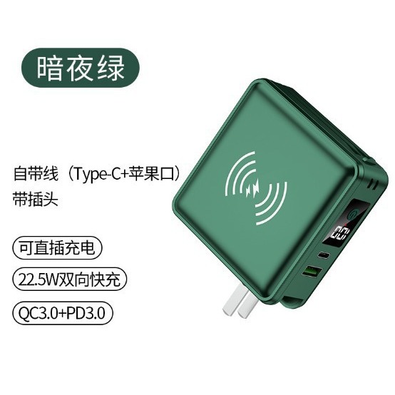 BSMI認證🎉標示WH🎉全方位萬能充 多功能六合一 五合一 15000mah行動電源 電萬能充 插頭行充 自帶快充線-規格圖9