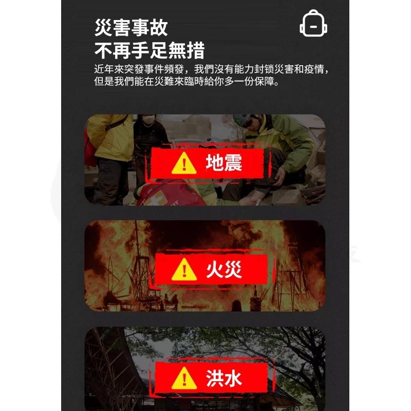 開發票🎉新北出貨🎉急救包 地震包 野外求生包 防災包 戶外求生 登山包 野外求生工具 防災工具包 急救包裝備 戰術包-細節圖3