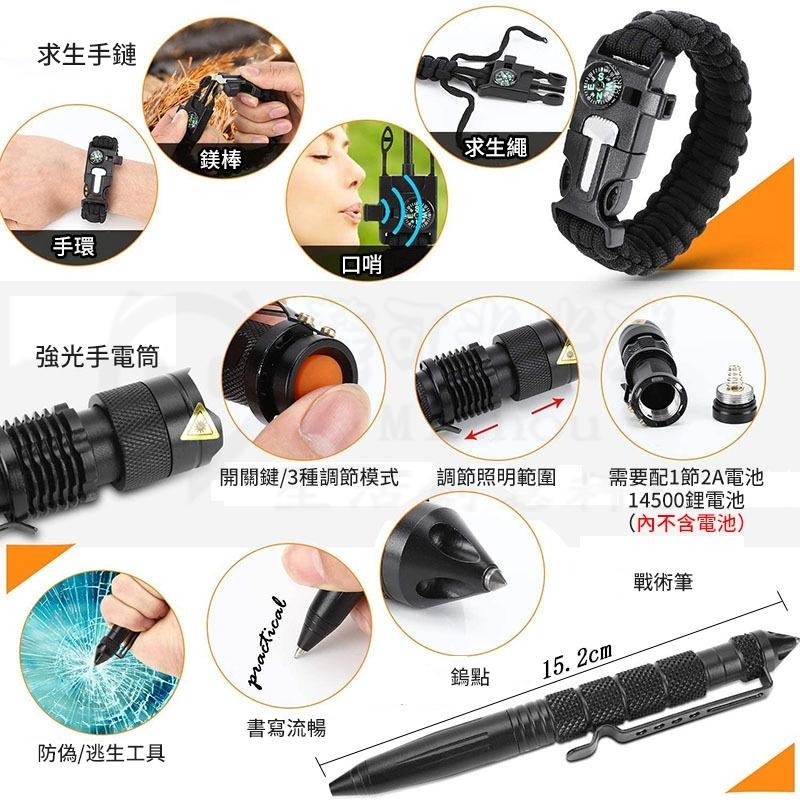 開發票🎉新北出貨🎉急救包 地震包 野外求生包 防災包 戶外求生 登山包 野外求生工具 防災工具包 急救包裝備 戰術包-細節圖9