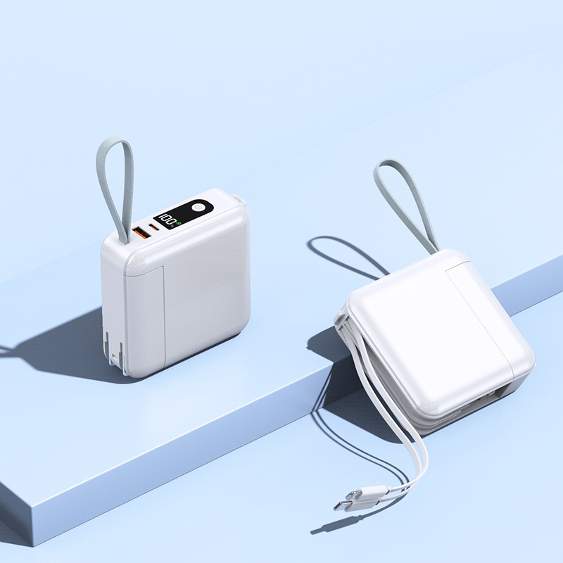 🎉標示WH🎉行動電源 可拆自帶線行動電源 自帶插頭行動電源 快充行動電源 插頭行動電源 行充 隨身充 行動充-規格圖9