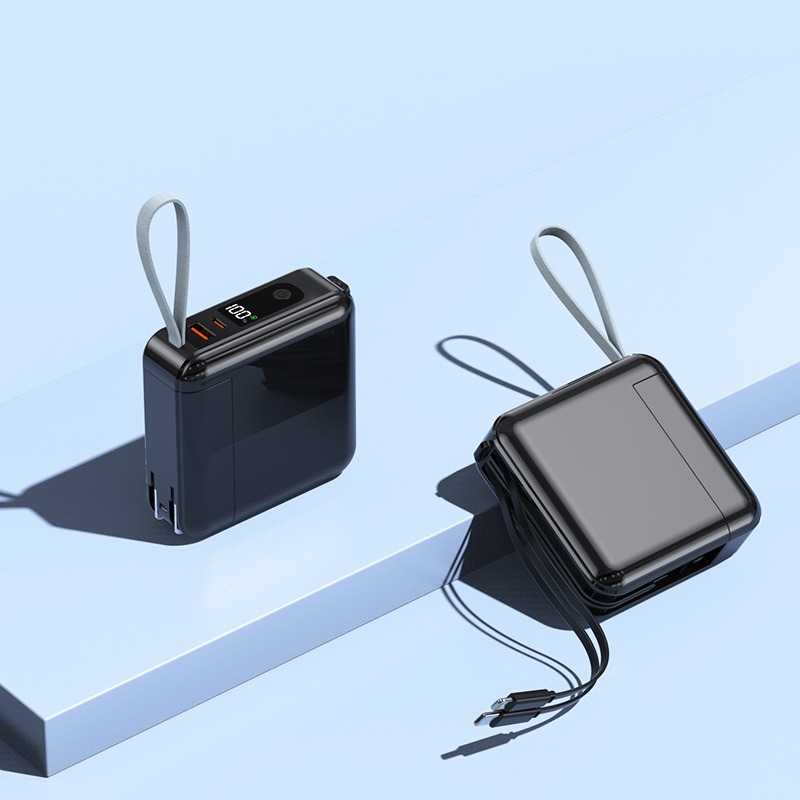 🎉標示WH🎉行動電源 可拆自帶線行動電源 自帶插頭行動電源 快充行動電源 插頭行動電源 行充 隨身充 行動充-規格圖9