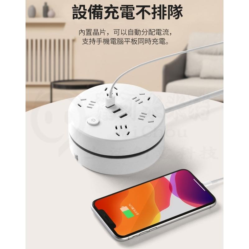 🎉新北出貨🎉收納插座 usb 插座 三孔插座 可伸縮插座 旋轉插座 延長線插座 多孔插座 多功能插座 多功能插座-細節圖2
