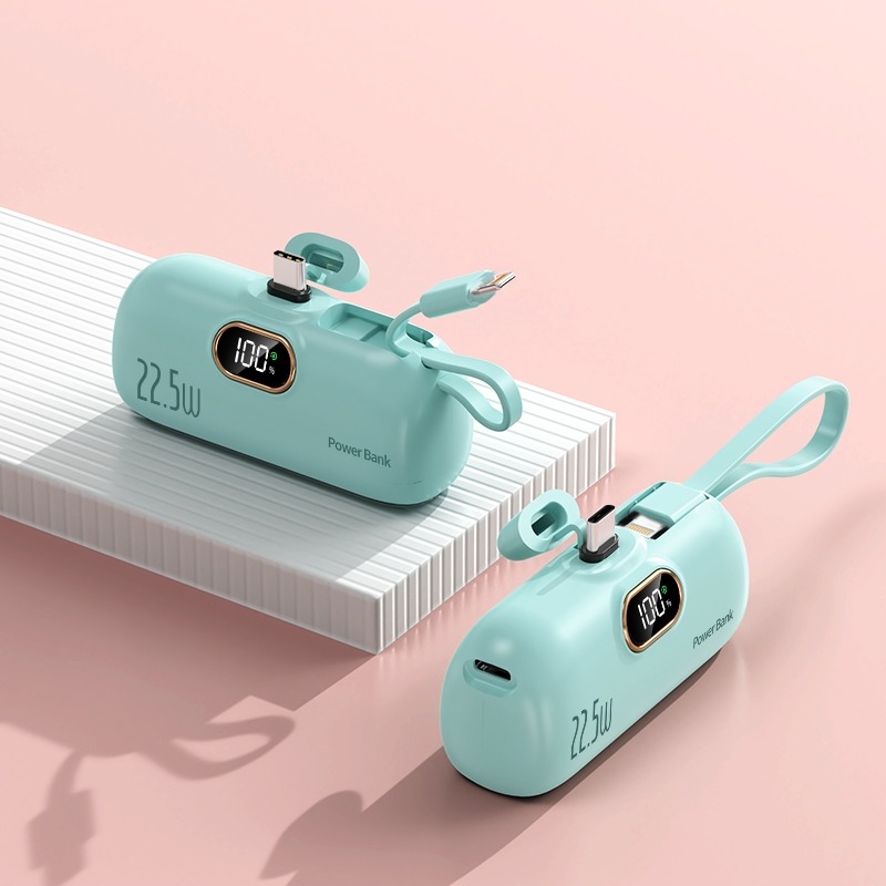🎉24H出貨🎉20000mah 數顯膠囊行動電源 PD22.5W 快充 口袋行動電源 行充 直插式電源 口紅行動電源-規格圖9