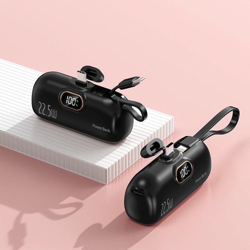 🎉24H出貨🎉20000mah 數顯膠囊行動電源 PD22.5W 快充 口袋行動電源 行充 直插式電源 口紅行動電源-規格圖9