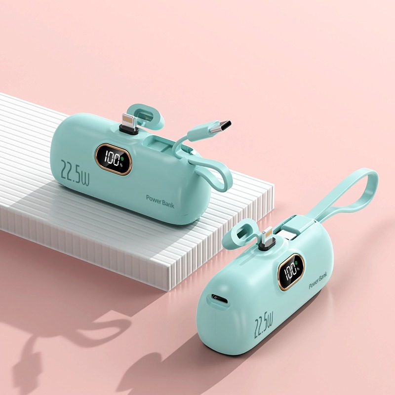 🎉24H出貨🎉20000mah 數顯膠囊行動電源 PD22.5W 快充 口袋行動電源 行充 直插式電源 口紅行動電源-規格圖9