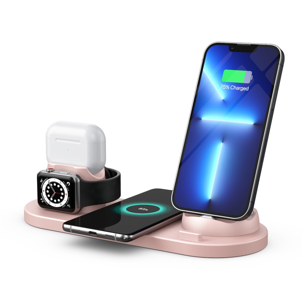 🎉新北出貨🎉多功能六合一手錶 耳機充電盤 15w快充 充電座 /多台快充電器 /安卓/蘋果/QC3.0同時多台-規格圖9