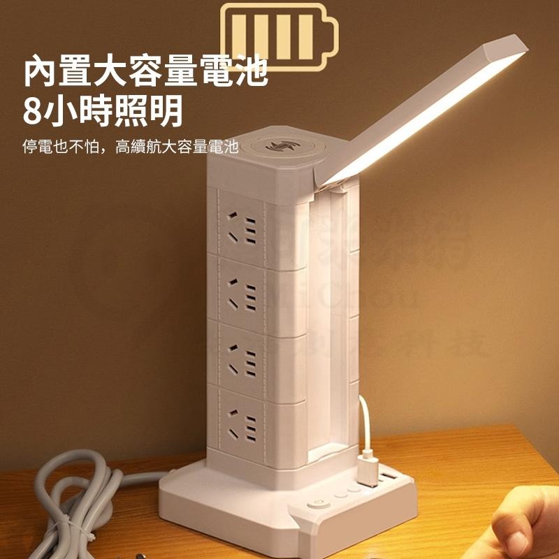 🎉新北出貨🎉立式延長線 台灣專用 立式插座 檯燈 延長線插座 USB插座 手機充電多功能插座 塔式插座 無線充座-細節圖5