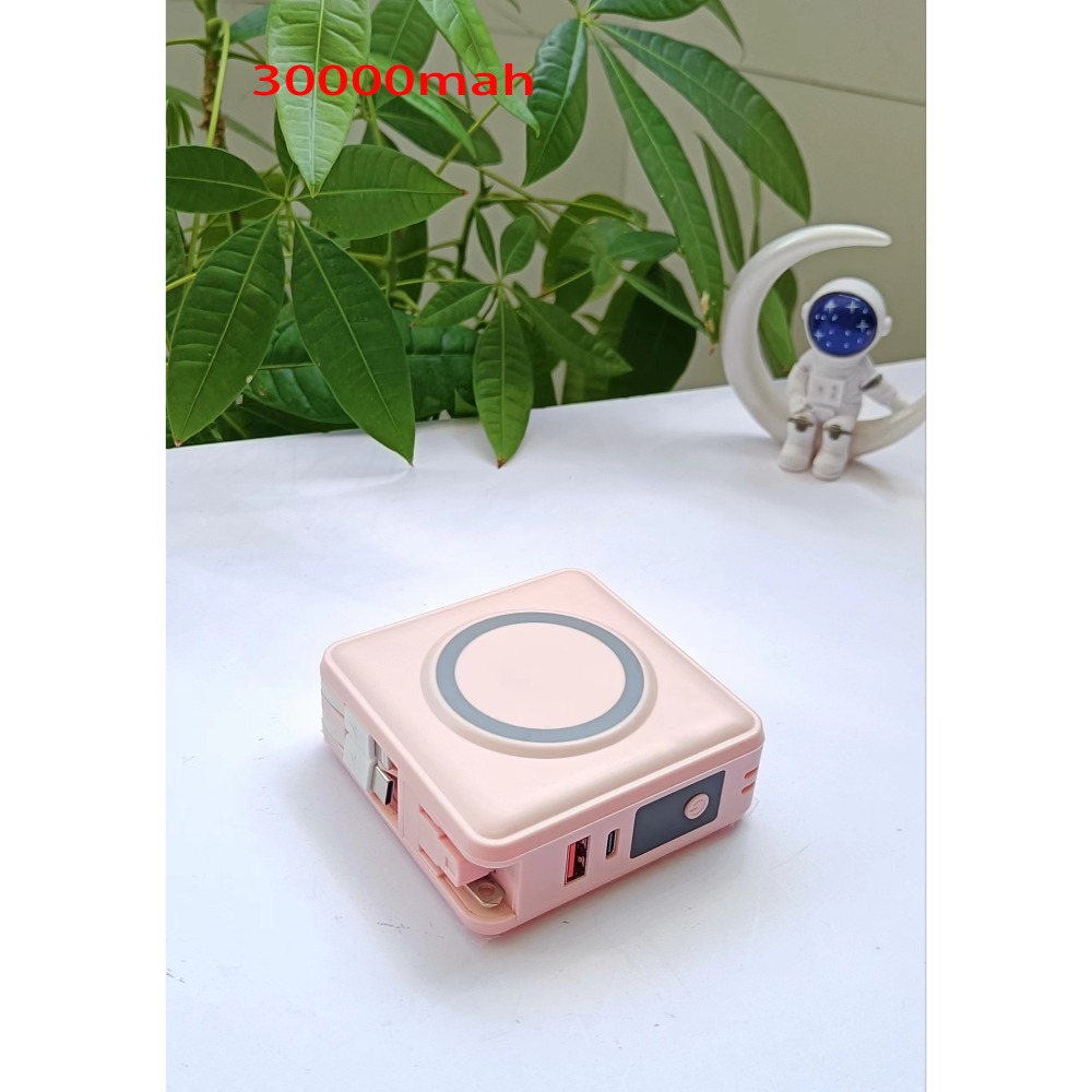 🎉標示WH🎉磁吸無線行動電源 多功能無線充電行動電源 自帶線行動電源 萬用充 行動充 移動電源 六合一行動電源-規格圖8