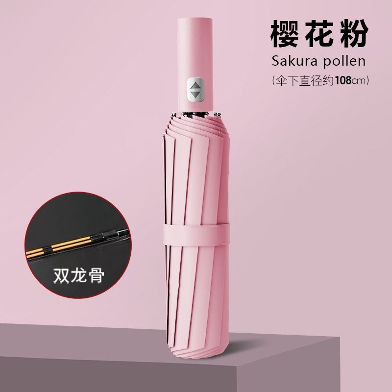 🎉新北出貨🎉雨傘 24骨自動傘 UV傘 遮陽傘 晴雨兩用 摺疊傘 加大自動傘 折疊傘 自動雨傘-規格圖9