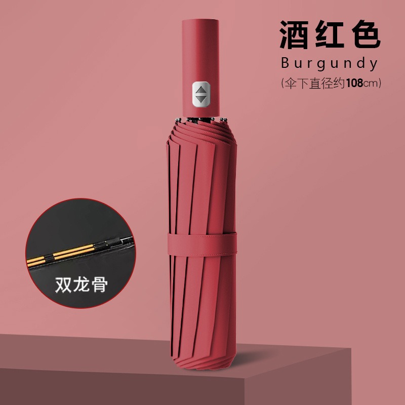 🎉新北出貨🎉雨傘 24骨自動傘 UV傘 遮陽傘 晴雨兩用 摺疊傘 加大自動傘 折疊傘 自動雨傘-規格圖9