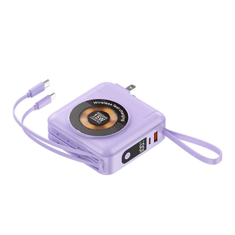 台灣認證🎉標示WH🎉20000mAh 多合一 PD快充行動電源 拆卸行動電源 自帶線行動電源 插頭行動電源行動電源-規格圖9