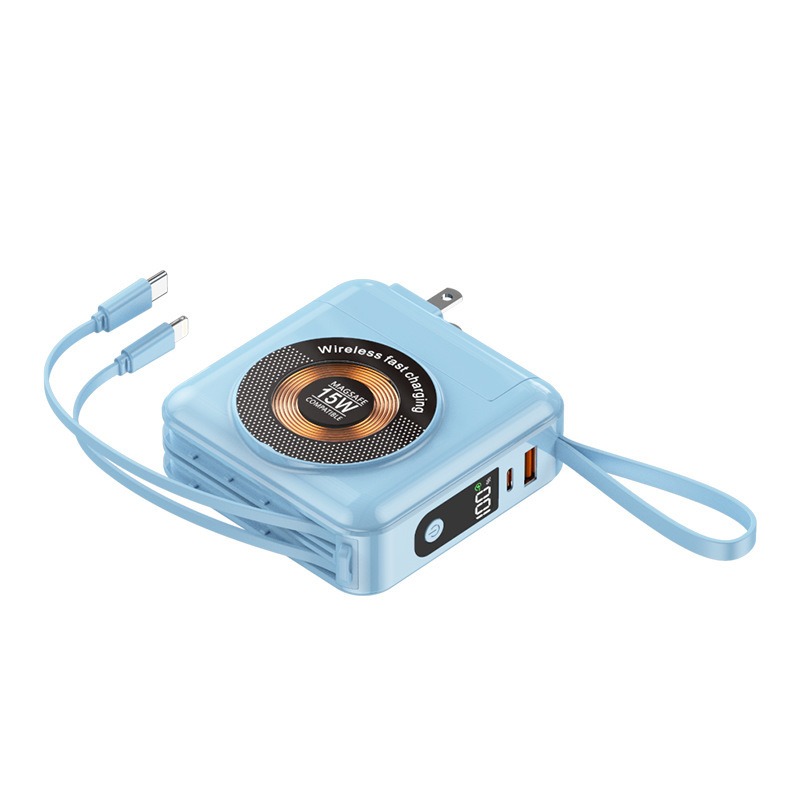 台灣認證🎉標示WH🎉20000mAh 多合一 PD快充行動電源 拆卸行動電源 自帶線行動電源 插頭行動電源行動電源-規格圖9