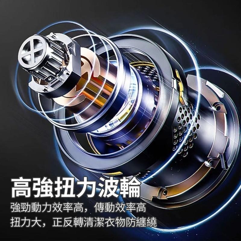 🎉自動洗衣機🎉小型洗衣 超聲波渦輪洗衣器 迷你便攜式洗衣機 懶人洗衣神器 殺菌去除汙垢-細節圖5