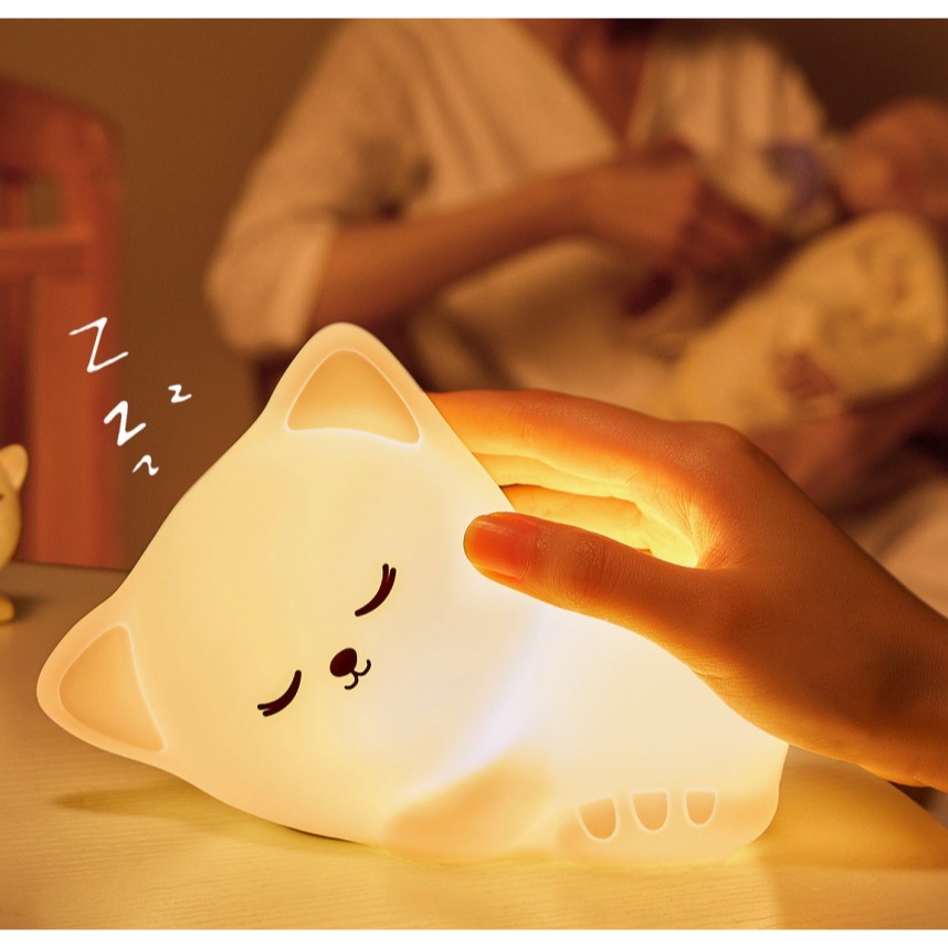 ⭐水豚小夜燈⭐卡皮巴拉小夜燈 捏捏燈 拍拍燈 寶寶夜燈 拍拍燈 氣氛燈 可愛床頭燈 夜燈 情人節 交換禮物-規格圖9