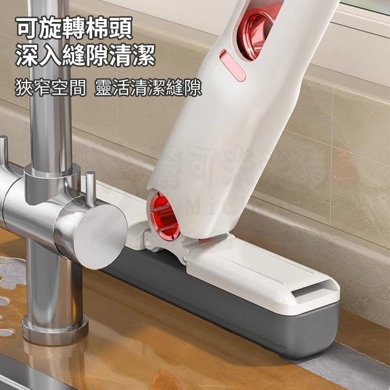 ⚡整潔不沾手⚡桌面迷你小拖把 代替抹布 吸水性強 可懸掛免手洗 便攜式戶外棉頭 不用臟手小拖把 廚房 桌面 車用迷你小拖-細節圖9