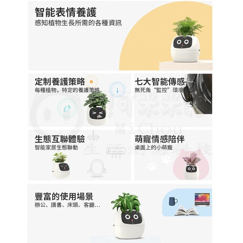 趣味天氣時鐘盆栽擺件🕹️互動創意桌寵花盆 自動吸水花盆寵物 創意花器植物盆栽 療愈解壓桌面擺件 新奇禮物 花盆機器人-細節圖2