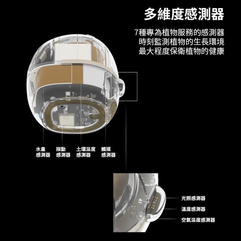 趣味天氣時鐘盆栽擺件🕹️互動創意桌寵花盆 自動吸水花盆寵物 創意花器植物盆栽 療愈解壓桌面擺件 新奇禮物 花盆機器人-細節圖6
