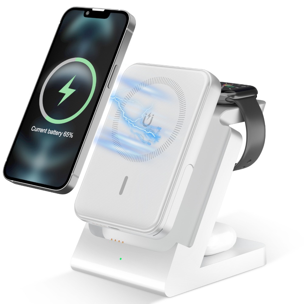 新北出貨🎉三合一無線充電座 可折疊 磁吸充電qi無線充電盤 15w蘋果快充 i16充電座 magsafe 無線充電-規格圖9