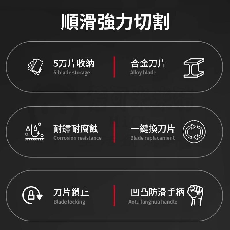 🎉德國工藝🎉不鏽鋼美工刀 全鋼美工刀 多功能美工刀 金屬美工刀 重型美工刀 刀片裁紙刀 不鏽鋼美工刀 工業美工刀-細節圖5