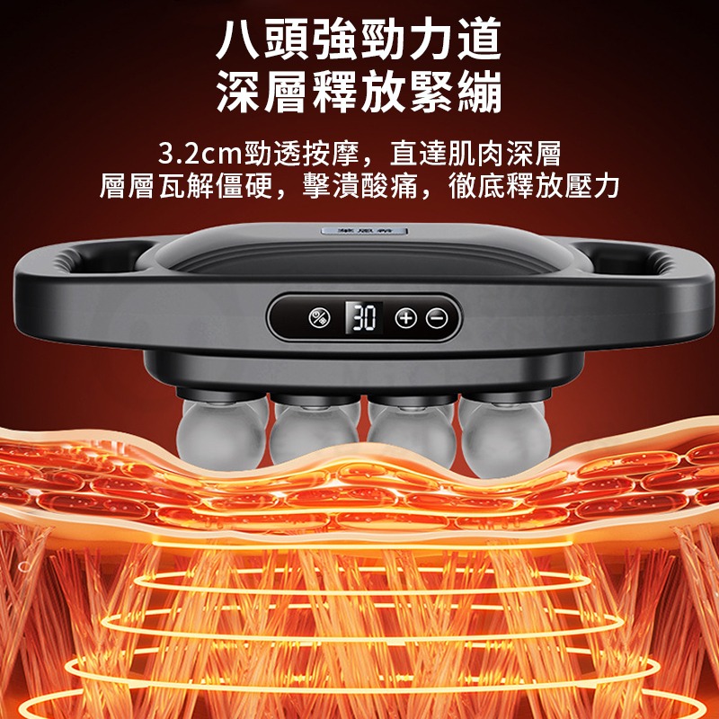 🎉16頭專業級筋膜槍🎉 無需手扶電動按摩機 小腿按摩器 肩頸按摩器 電動按摩器 小米筋膜搶 背部按摩器 電動按摩儀-細節圖3