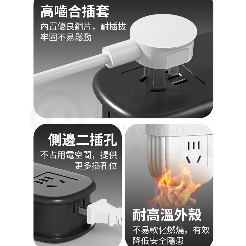 🎉口袋排插可攜式旅行電源板🎉 USB充電 旅行延長線 臺灣可用 安全保護 方便攜帶 旅行便攜插排 多功能收納線插-細節圖6