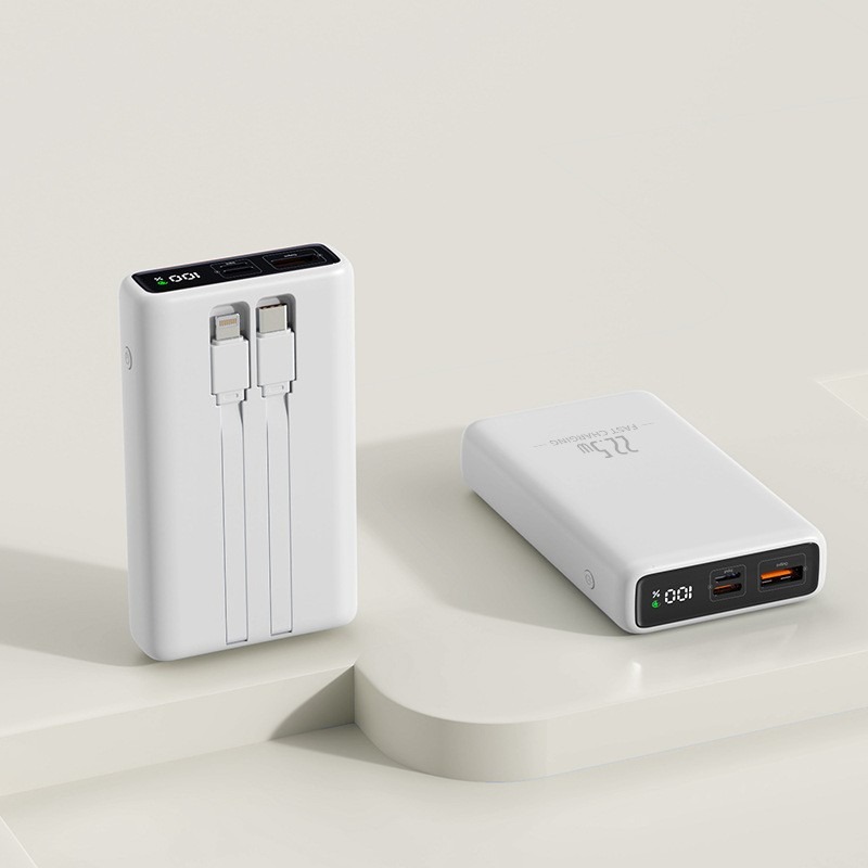 白色【自帶三線+快充】防爆電芯丨可上機