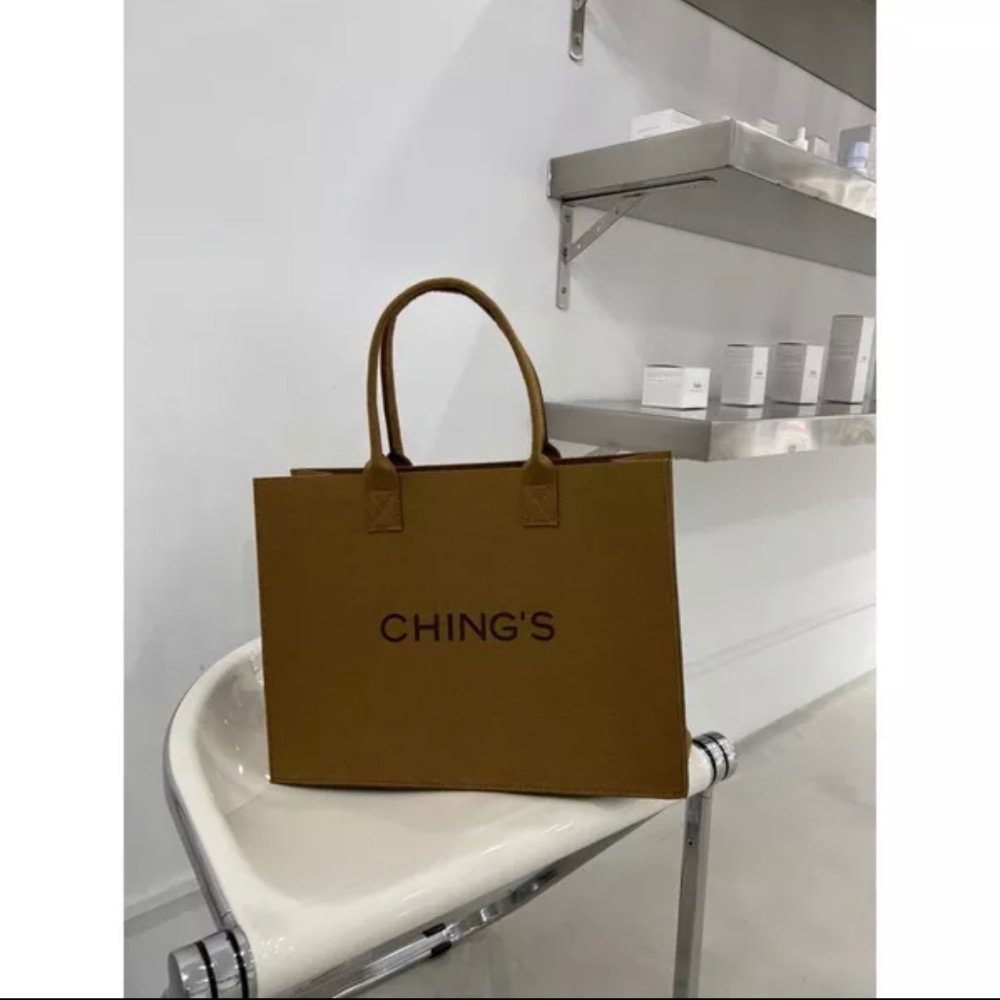 — CHINGS訂製 品牌毛氈購物包 高級手提包—-細節圖6
