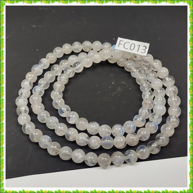 【彼啦能量館】高品藍月光三圈 水晶手珠 FC013-細節圖2