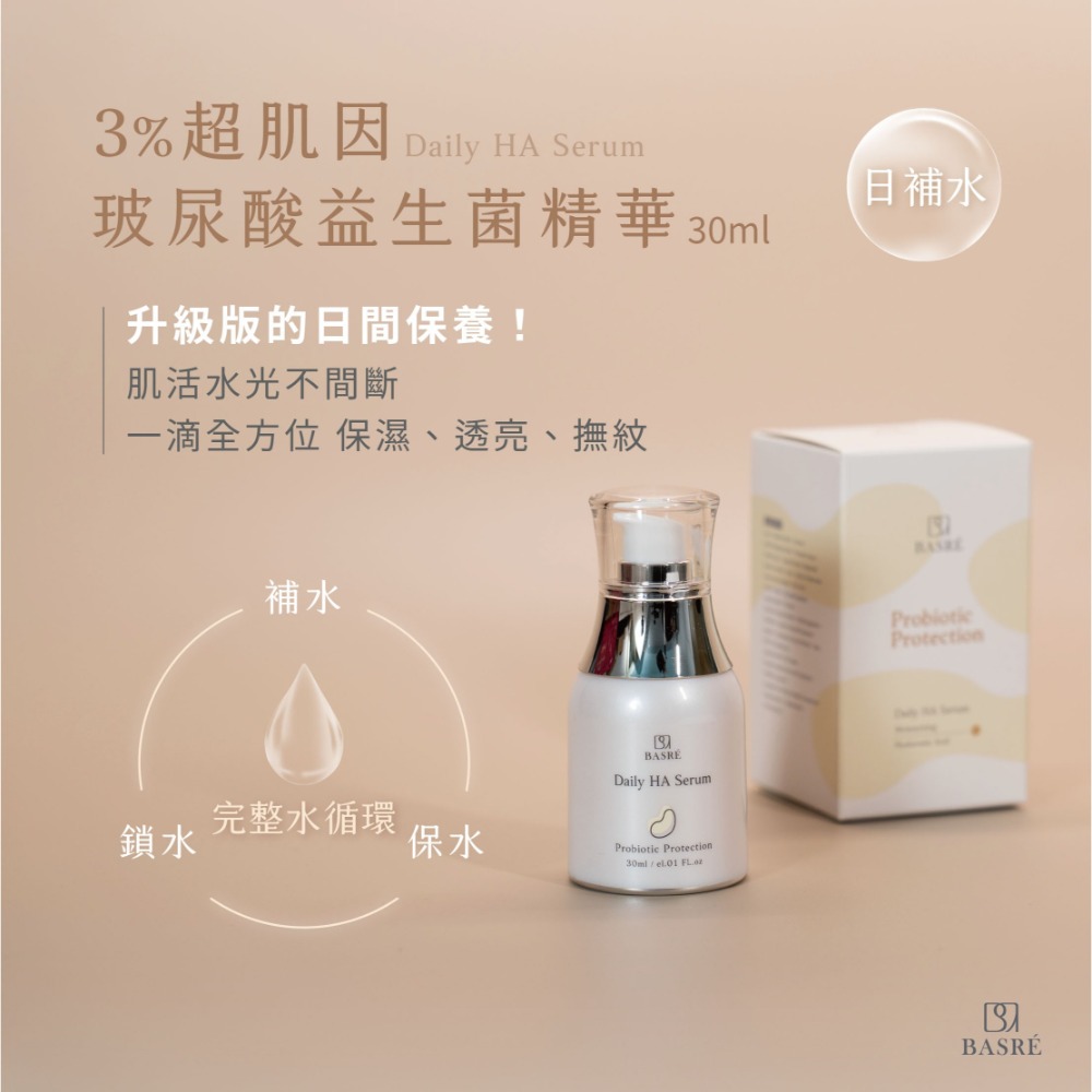 【蓓詩蕊】日夜全能精華液 嘟嘟瓶 3%肌因玻尿酸+維生素C 水解膠原蛋白+維生素E 神經醯胺 鎖水磁石 積雪草 精華液-細節圖3