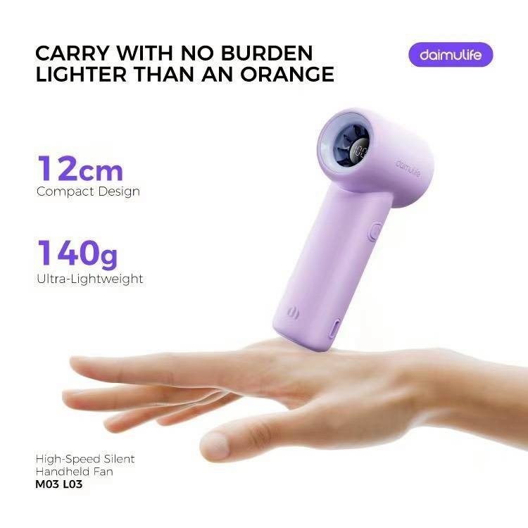 超迷你USB風扇  手持風扇｜3000mAh 強勁登場 電量顯示 小巧好攜帶 USB小風扇-細節圖3