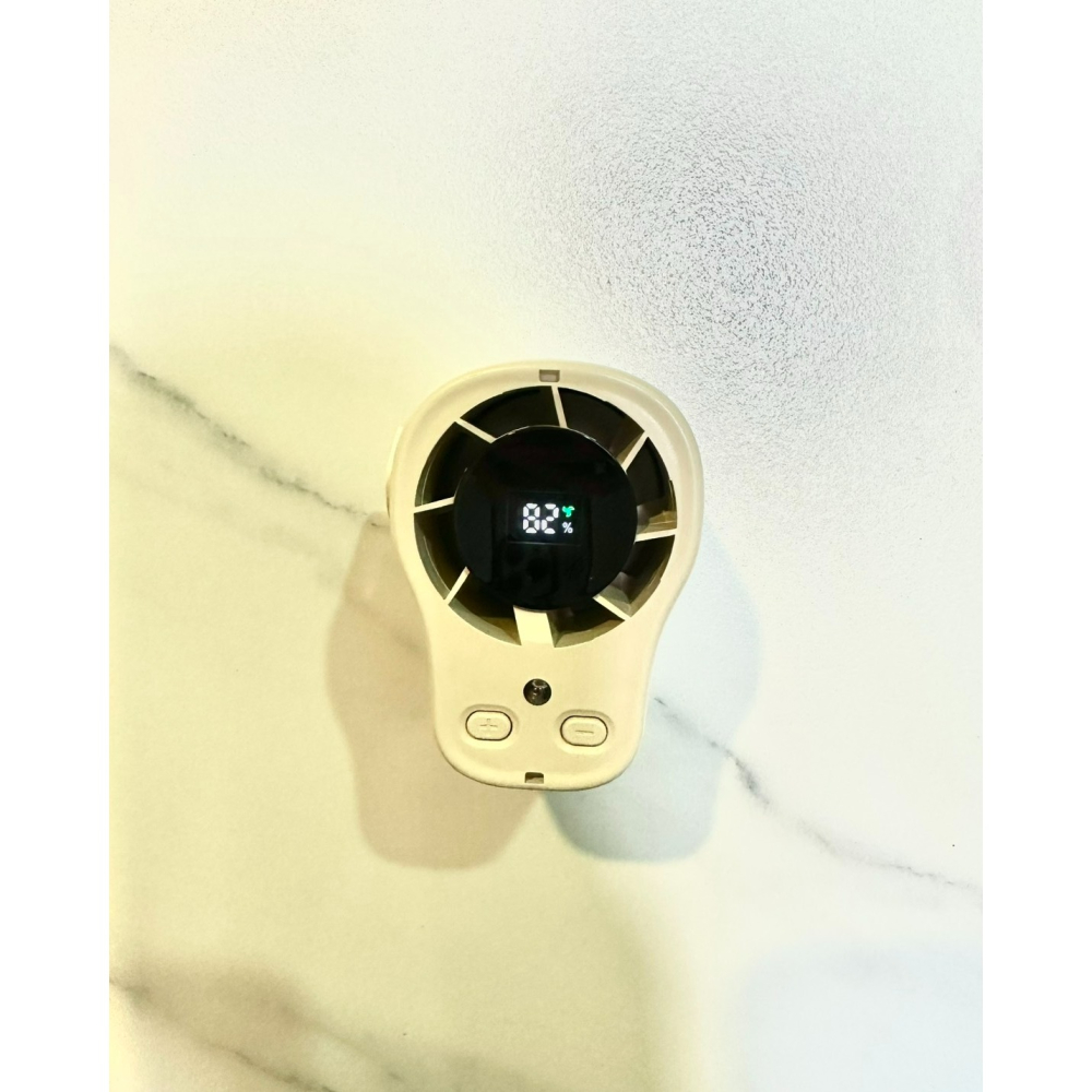迷你手持風扇 USB充電｜三段風速 LED顯示｜附底座＋吊繩 隨身風扇 強風靜音 夏天必備-細節圖3