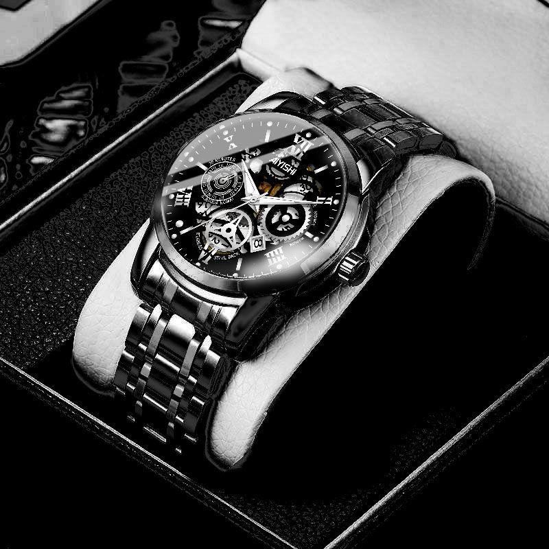 台灣現貨🔥東方腕錶 日月星辰手錶 男士手錶 械表手錶 防水手錶 夜光手錶 男生腕錶 石英手錶 日曆手錶 新式全自動機械-細節圖8