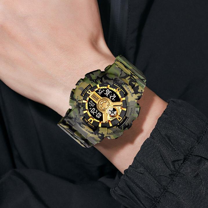 新款🔥時刻美 SKMEI 1828 男女士雙顯防水手錶 經典學生表 數字運動手錶 運動腕錶 情侶手錶電子錶-細節圖8