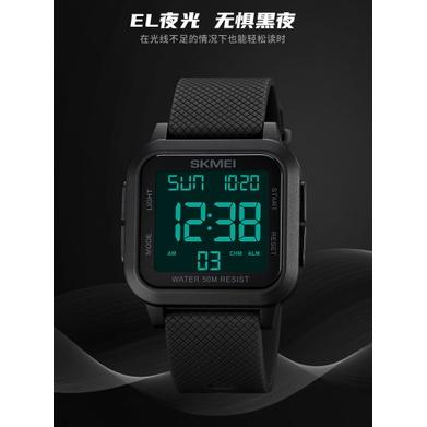台灣現貨🔥Skmei 男錶防水手錶男生運動手錶LED燈顯示屏手表電子手錶 警報計時日曆多功能電子錶 防水錶 夜光手錶-細節圖4