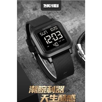 台灣現貨🔥Skmei 男錶防水手錶男生運動手錶LED燈顯示屏手表電子手錶 警報計時日曆多功能電子錶 防水錶 夜光手錶-細節圖5