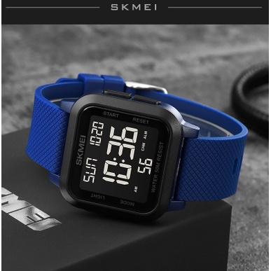 台灣現貨🔥Skmei 男錶防水手錶男生運動手錶LED燈顯示屏手表電子手錶 警報計時日曆多功能電子錶 防水錶 夜光手錶-細節圖6
