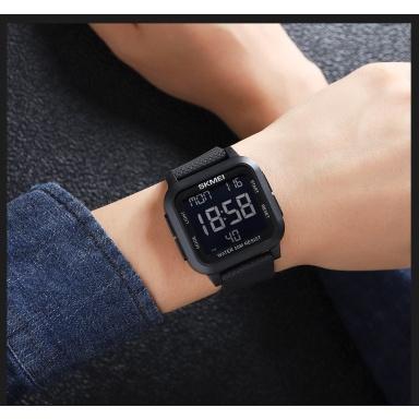 台灣現貨🔥Skmei 男錶防水手錶男生運動手錶LED燈顯示屏手表電子手錶 警報計時日曆多功能電子錶 防水錶 夜光手錶-細節圖9