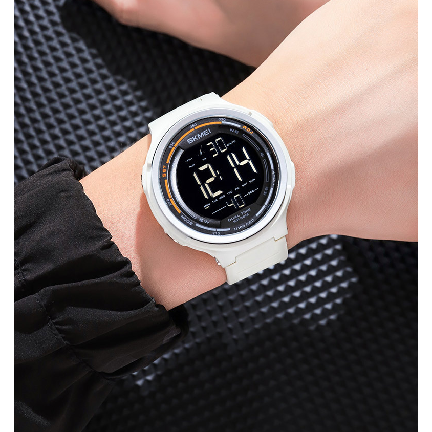 台灣現貨🔥時刻美 SKMEI 男女學生LED運動手錶 多功能顯示電子錶 大盤運動青少年手錶 50米防水手錶-細節圖9