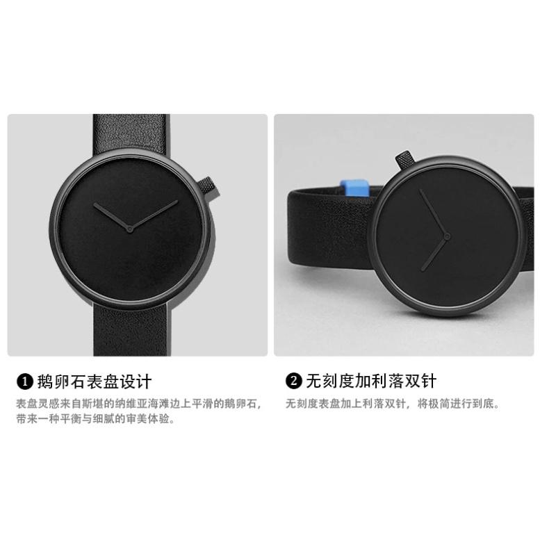 台灣現貨🔥TOMI特米 個性簡約小黑錶北歐極簡設計手錶 學生錶 男生 無刻度時尚潮流學院風手錶  男錶 石英  手錶男-細節圖5