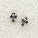 JL小飾品專賣❤ 不鏽鋼耳環(對) 十字架造型耳針款-規格圖2