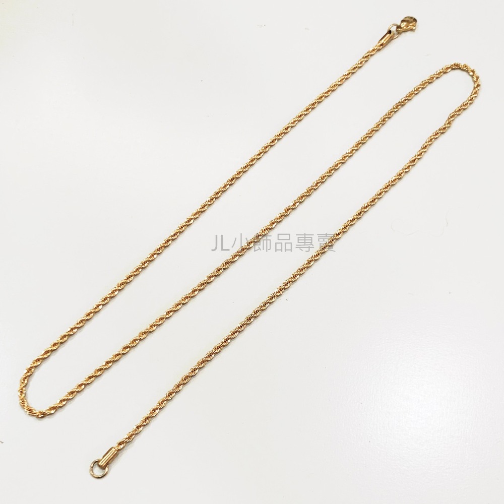 JL小飾品專賣❤ 不鏽鋼項鍊  男女皆可(麻花鍊款)-細節圖3