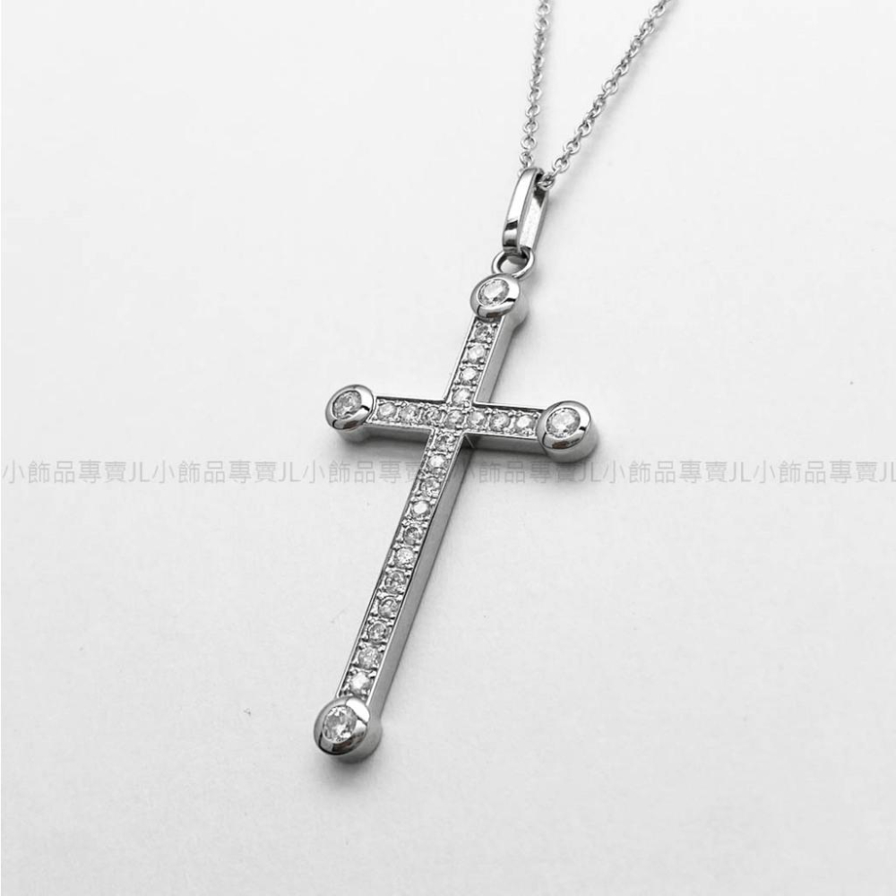 JL小飾品專賣❤ RoyalDamon 羅亞戴蒙 不鏽鋼項鍊 男女皆可(滿鑽十字架)-細節圖3