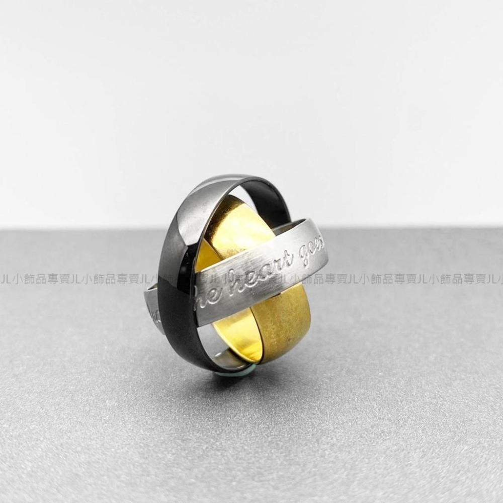 JL小飾品專賣❤ yume 鋼飾 愛的時間軸情人對戒-細節圖2