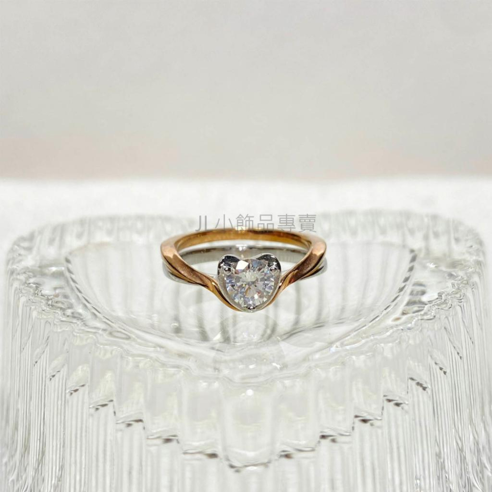 JL小飾品專賣❤ 不鏽鋼戒指 (可拆式心鑽款)-細節圖2